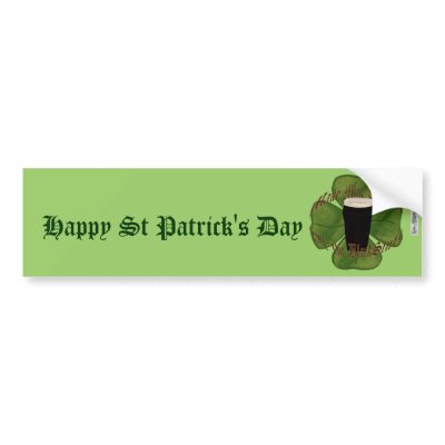 A Pint of the Black Stuff Bumper Sticker by Lace9lives
