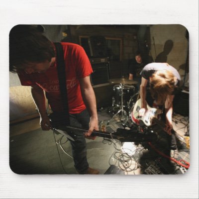 A Place to Bury Strangers Group Shot Mouse Pad by aptbs1