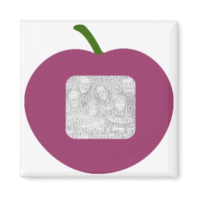 A Plum frame template magnet by marcya7