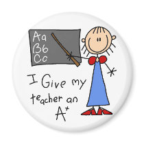 A Plus Teacher Tshirts and Gifts Refrigerator Magnets