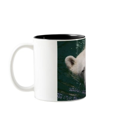 A polar bear just chilling mugs by laureenr