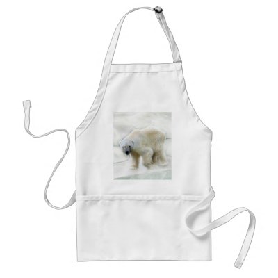 A polar bears icy cold apron by laureenr