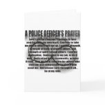A POLICE OFFICER'S PRAYER CARD