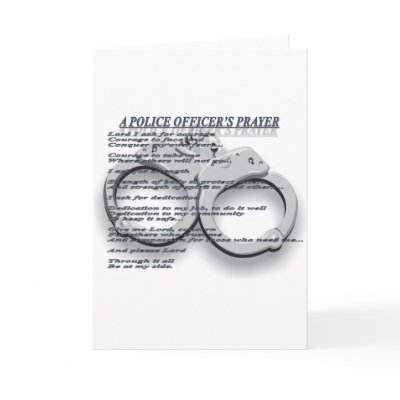 A POLICE OFFICER'S PRAYER CARDS by MICHAELANTHONYBOOKS