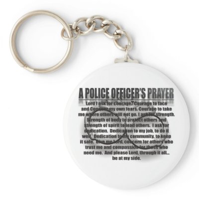A POLICE OFFICER'S PRAYER KEYCHAINS by MICHAELANTHONYBOOKS