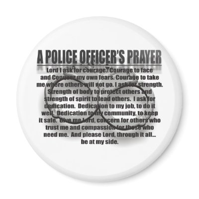 A POLICE OFFICER'S PRAYER REFRIGERATOR MAGNETS by MICHAELANTHONYBOOKS