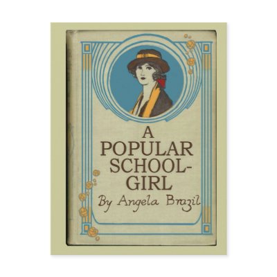 A Popular Schoolgirl Book Cover Post Card by friendlyspirit