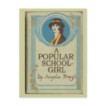 A Popular Schoolgirl Book Cover Post Card postcards