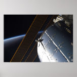 A portion of the International Space Station Poster