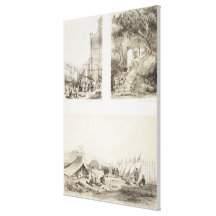 A Portuguese Church and a Chinese Street at Macao, Gallery Wrapped Canvas