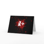 A positive Blood Type for Vampires & Zombies Greeting Cards