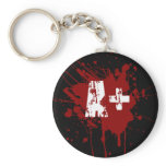 A positive Blood Type for Vampires & Zombies Key Chain