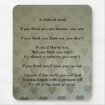 A Positive State of Mind Mousepad