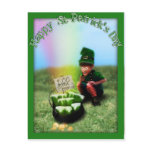 A Pot O' Beer at the of the Rainbow! Postcard