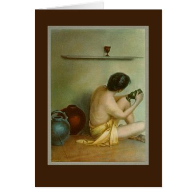 A POTTER THUMPING HIS WET CLAY on Cards by CustomizeACard