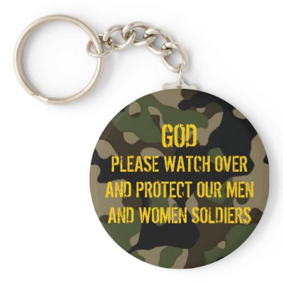 A PRAYER FOR THE SOLDIERS Keychain by soulkreationz