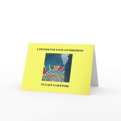 A PRAYER FOR YOUR 1st BIRTHDAY Card by knud312
