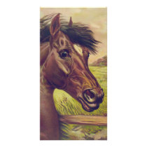 A Prince of the Blood by Currier & Ives Horse Head Picture Card