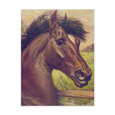 A Prince of the Blood by Currier & Ives Horse Head Post Cards by wallarts