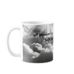 A promise is a cloud quote mug