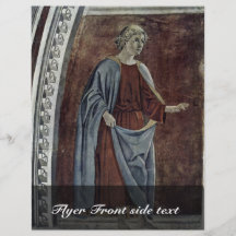 A Prophet., By Piero Della Francesca Personalized Flyer