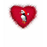 A Puffin On A Puffed Heart t-shirts
