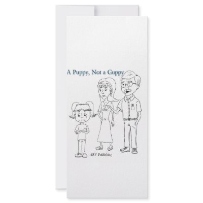 A Puppy, Not a Guppy family Custom Rack Card by 4RV_Publishing