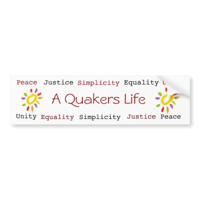 A Quakers Life bumpersticker Bumper Stickers by Quaker_Cafe