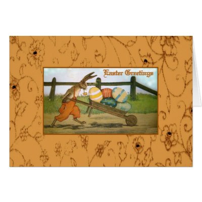 A Rabbit's Work is Never Done Greeting Card by FirstNightDesign