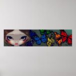 A Rainbow of Butterflies fairy Art Print