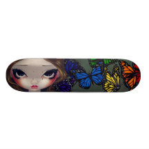 A Rainbow Of Butterflies Fairy Skateboard