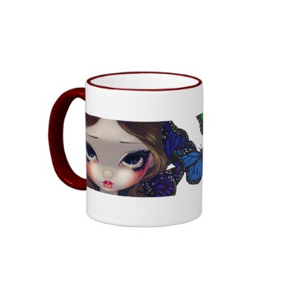 A Rainbow Of Butterflies Mugs by strangeling
