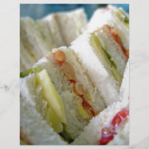 A range of sandwiches in display full color flyer