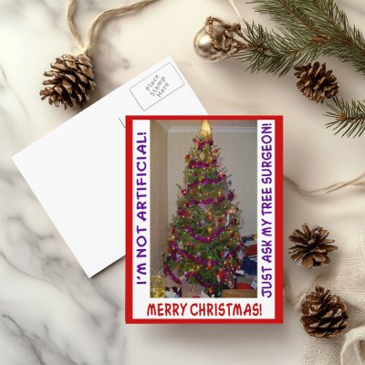 A Real Christmas Tree Post Card by funnyjokes