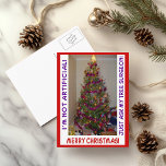 A Real Christmas Tree Post Card