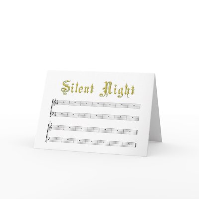 A really Silent Night greeting card by organs
