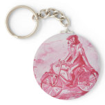 A Red Big BAD Wolf Key Chain