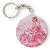 A Red Big BAD Wolf Key Chain