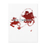 A Red Twister of Anime Postcard