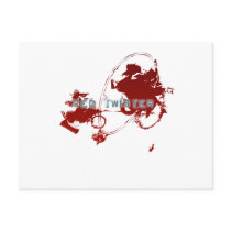 A Red Twister of Anime Postcard