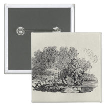 A Rider Distracted by a Flock of Birds Pin