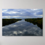 A river in Central Maine Print