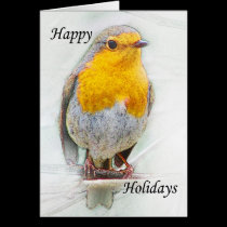 A Robin Christmas Card cards