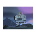 A Robot Moon Walker Postcard