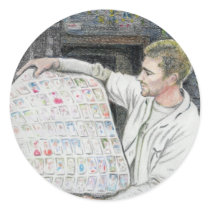 A ROLL OF BASEBALL CARDS STICKERS