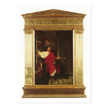A Roman Scribe Writing Dispatches postcard