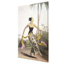 A Ronggeng or Dancing Girl, plate 21 from Vol. I o canvas prints