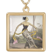 A Ronggeng or Dancing Girl, plate 21 from Vol. I o Pendant