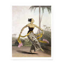 A Ronggeng or Dancing Girl, plate 21 from Vol. I o posters