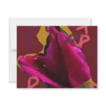 a rose for cansor personalized announcement